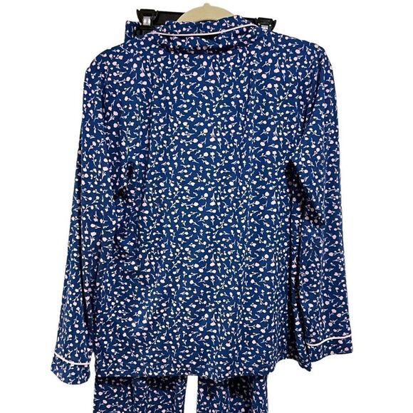 BORN Long Sleeve Pajama Set Blue and Pink Size M - Picture 4 of 10